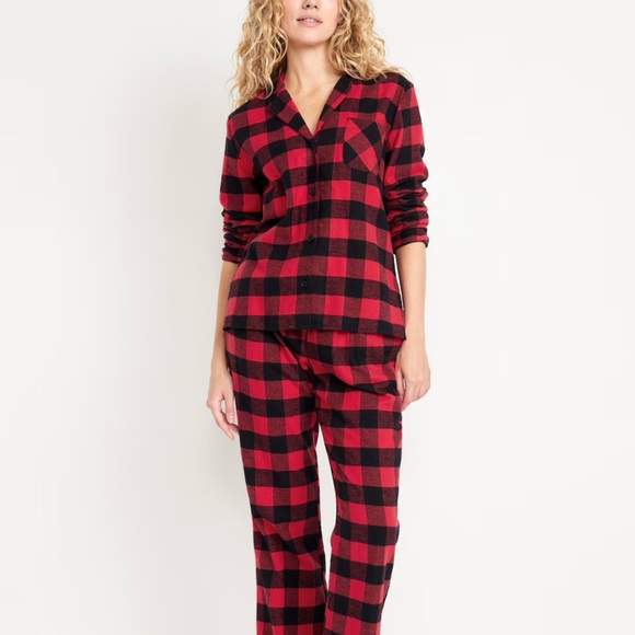 Old Navy Red and Black Buffalo Plaid Pajamas - Picture 2 of 3